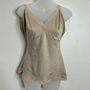 SPANX Tank top Cami V Neck Beige Tan size XL Shapewear slimming